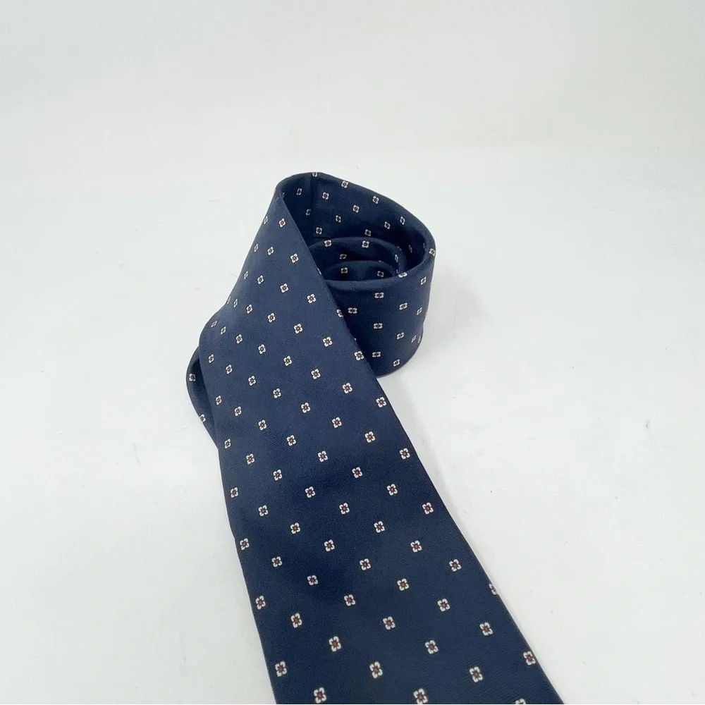 Vintage SOLOMON’S Men’s Blue Geometric Print LIBERTY LONDON Neck Tie USA Made